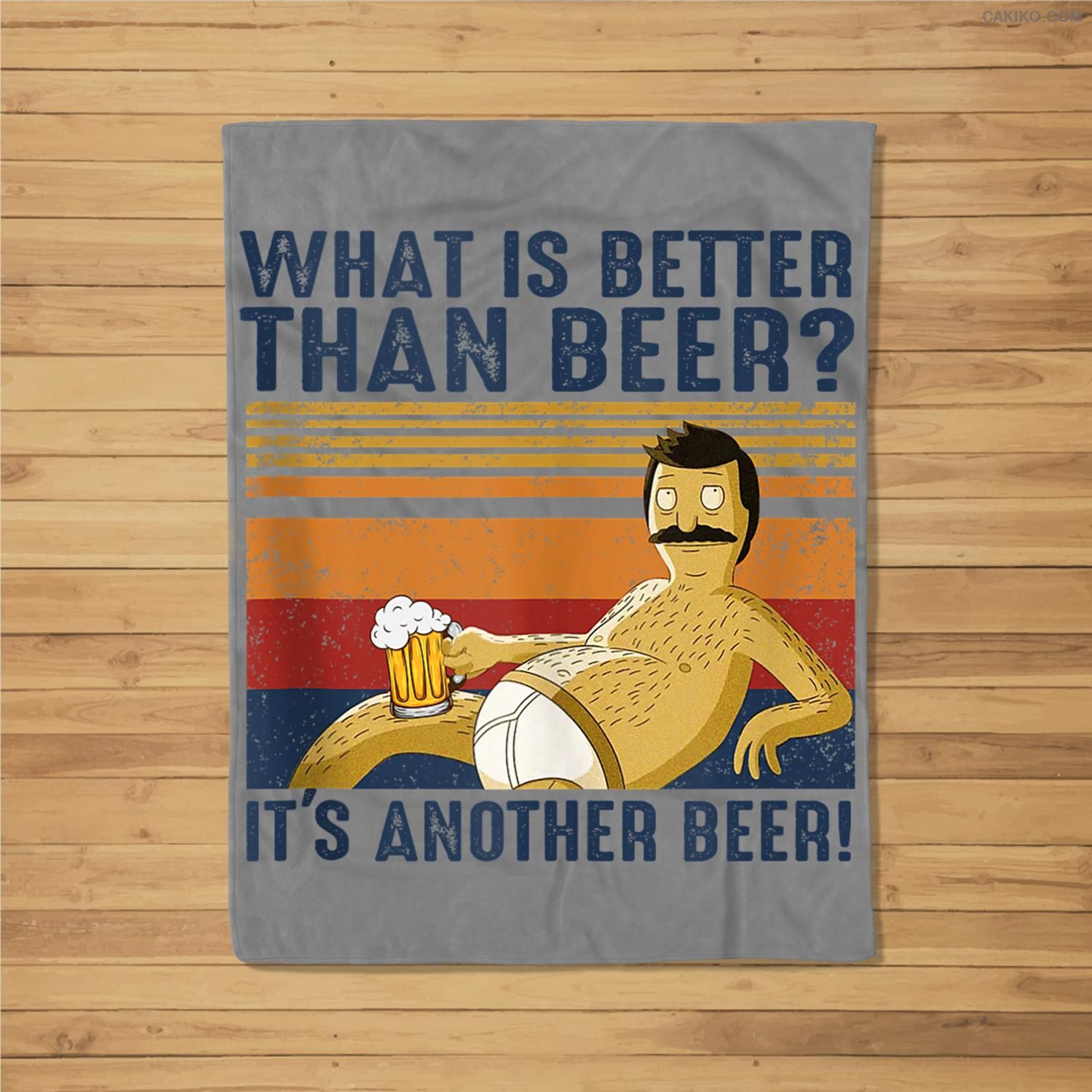 What Is Better Than Beer Another Beer Funny Beer Belly Man Fleece Blanket