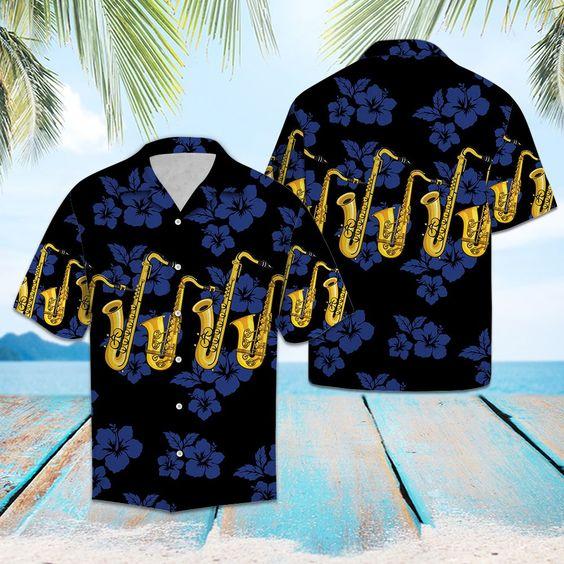 Saxophone For Vacation Hawaiian Shirt Ha108805