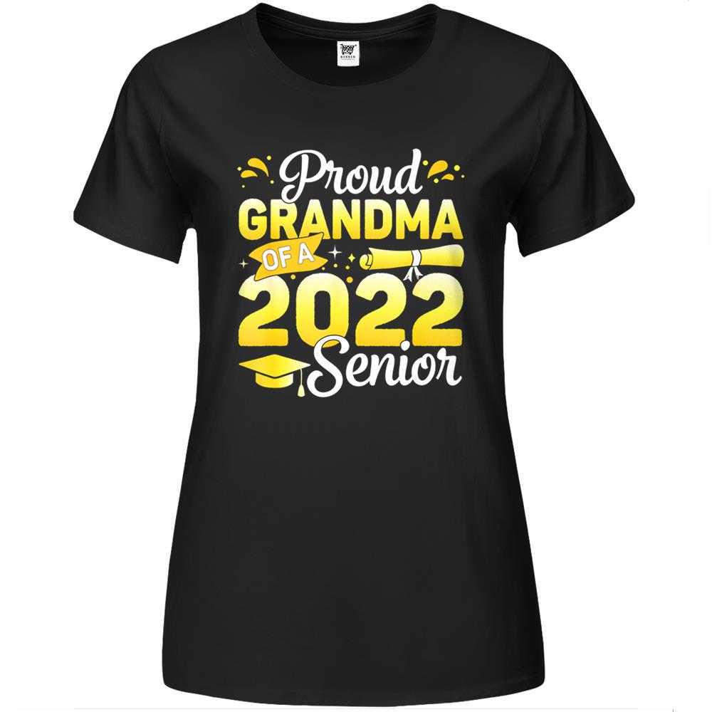 Class Of 2022 Proud Grandma Of A 2022 Senior Graduation Premium Womens T Shirts