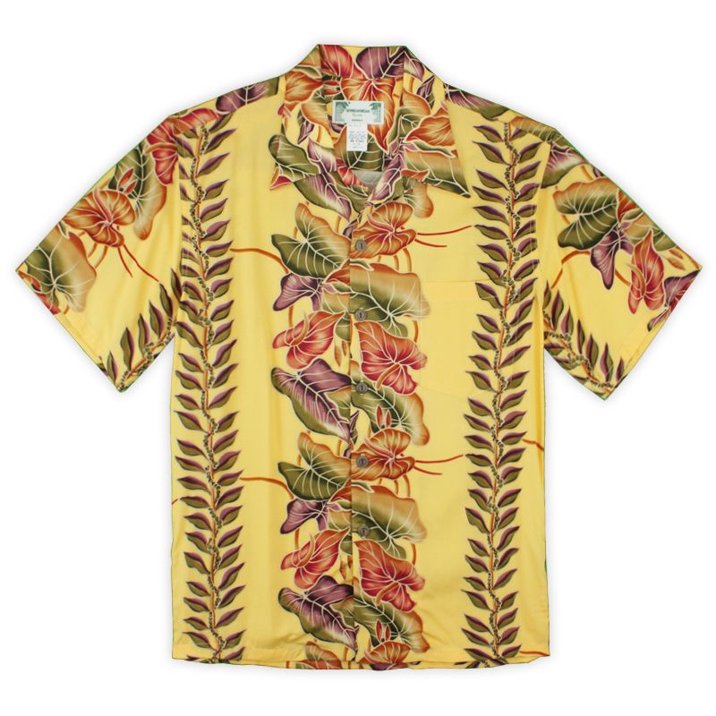 Anthurium Panel Yellow Awesome Design Hawaii Shirt Ha44538