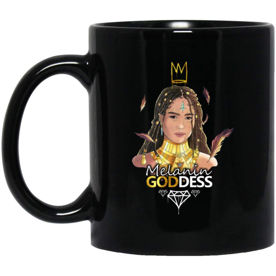 African American Coffee Mug Melanin Goddess Diamond Queen Black History Month 11oz – 15oz Black Mug