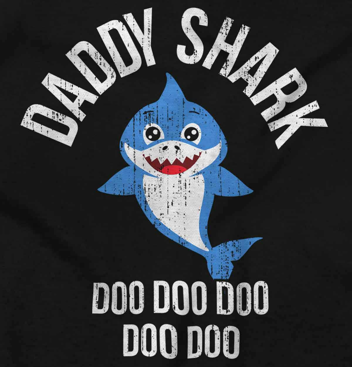 Cartoon Daddy Shark Long Sleeve T Shirt