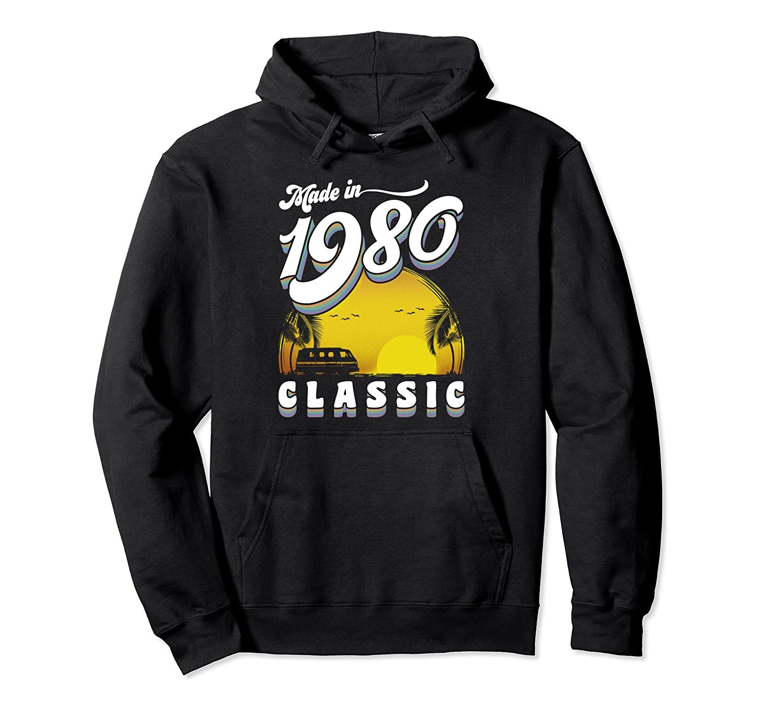 40th Birthday Vintage Classic Made in 1980 Pullover Hoodie T-Shirt, Sweatshirt, Tank Top