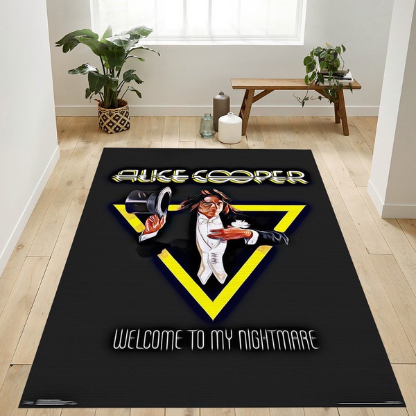 Alice Cooper Welcome Area Rug For Gift Living Room Rug Home Decor Floor Decor