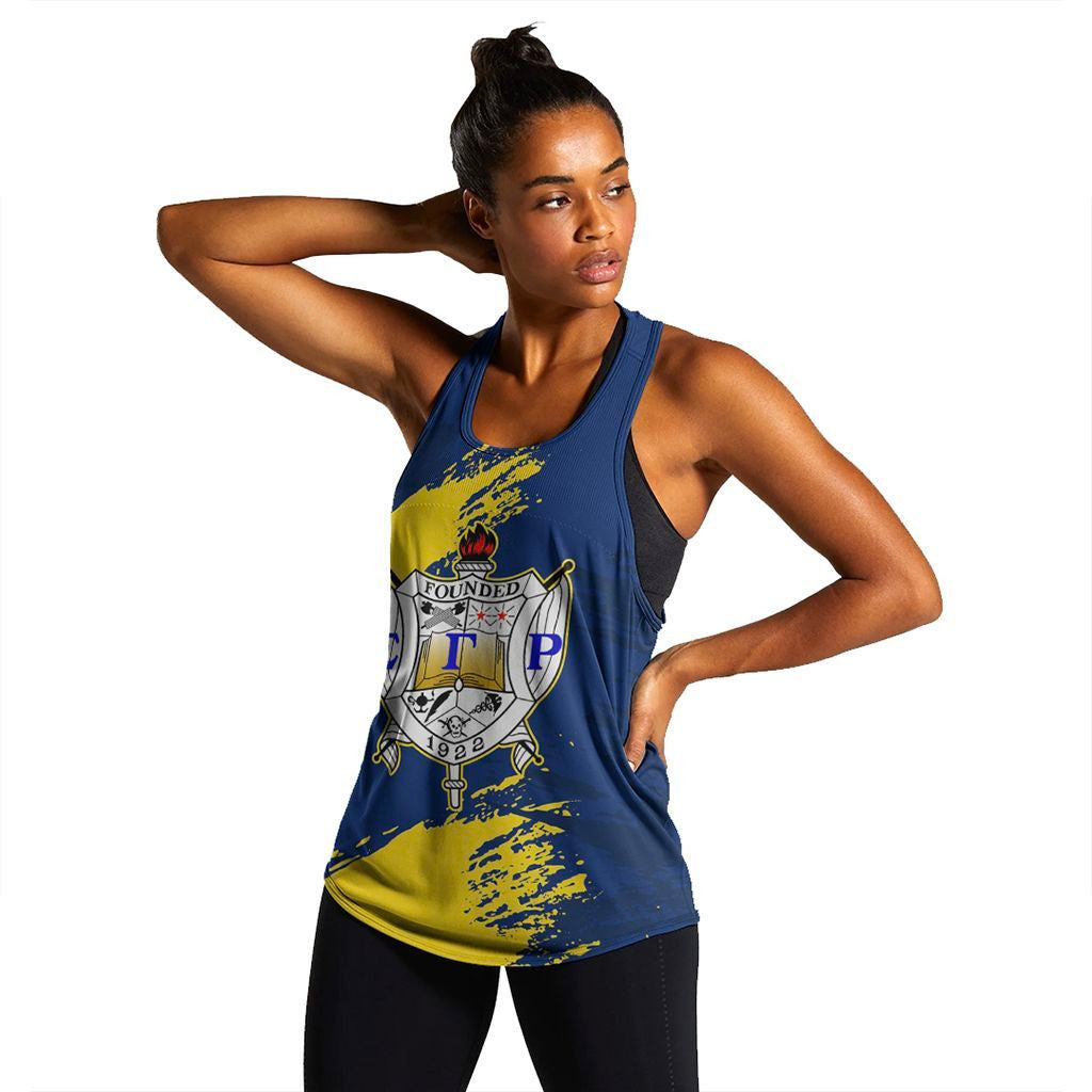 Wonder Print Tank Top Tank Top – Sigma Gamma Rho Nineteen Women’S Racerback Tank