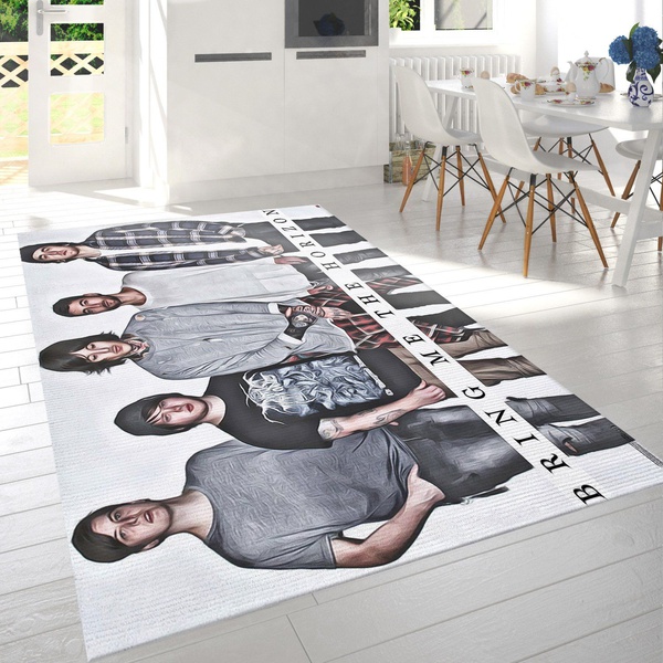 Bring Me The Horizon Group Area Rug, Living Room And Bed Room Rug – US Gift Decor