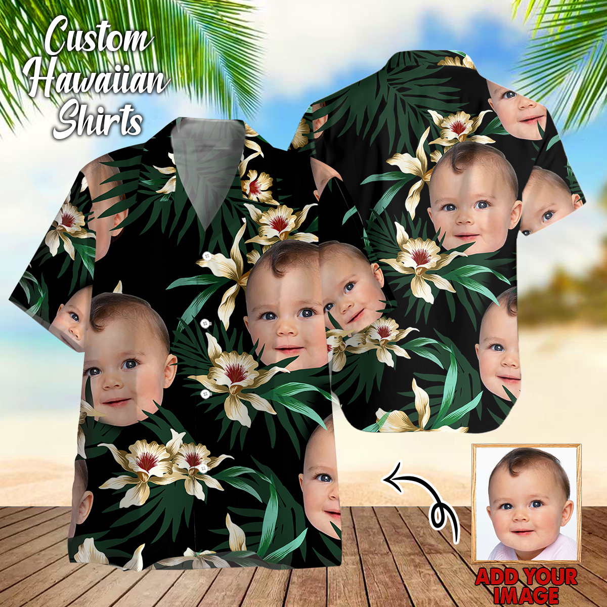 Custom Photo Hawaii Shirt Ha58129