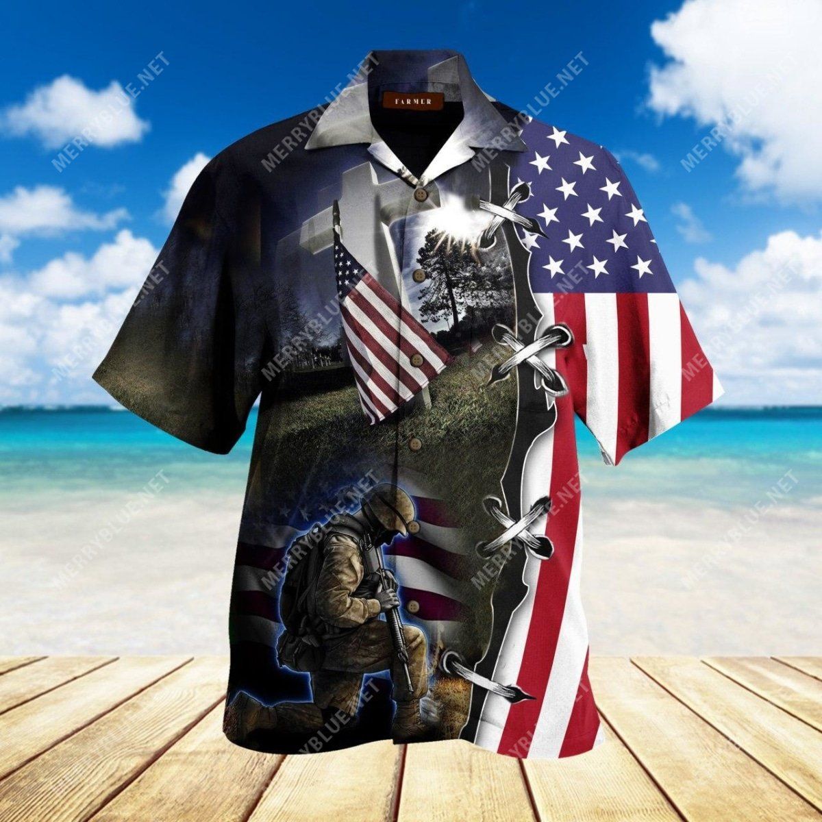 Veteran Unisex Hawaiian Shirt