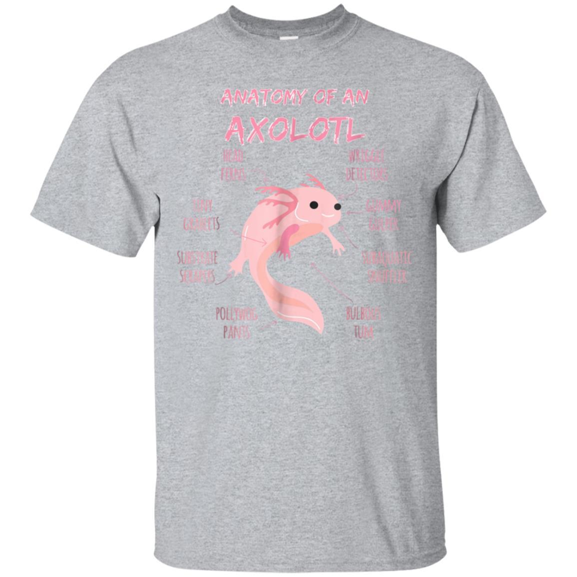 Anatomy of an Axolotl T-Shirt Mexican Salamander Gift