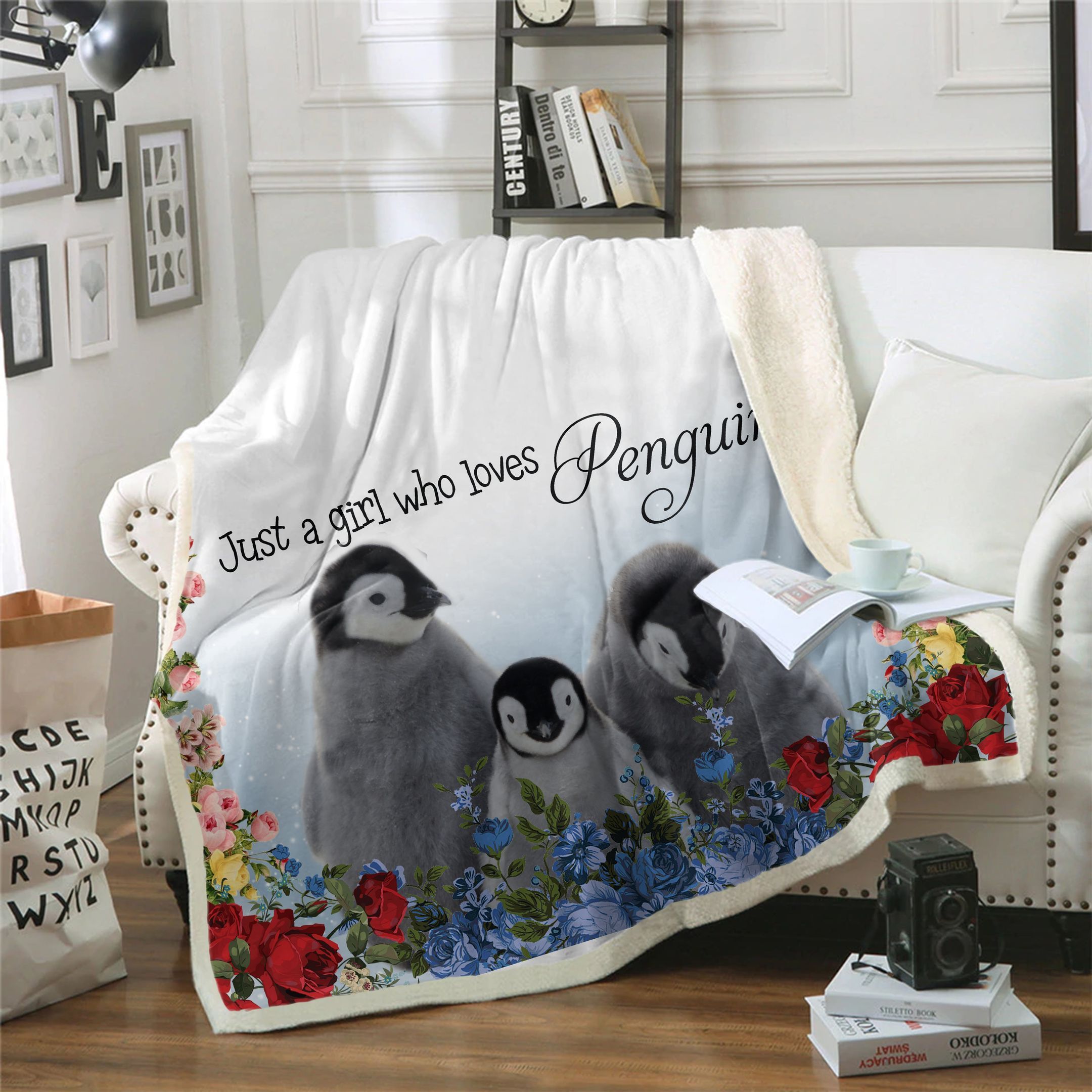 Penguin Cl02111319Mdf Sherpa Fleece Blanket