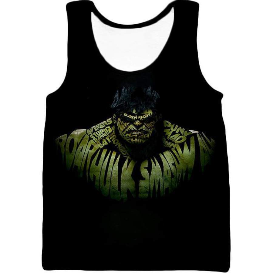 Awesome Movie Quotes Hulk Promo Black Tank Top