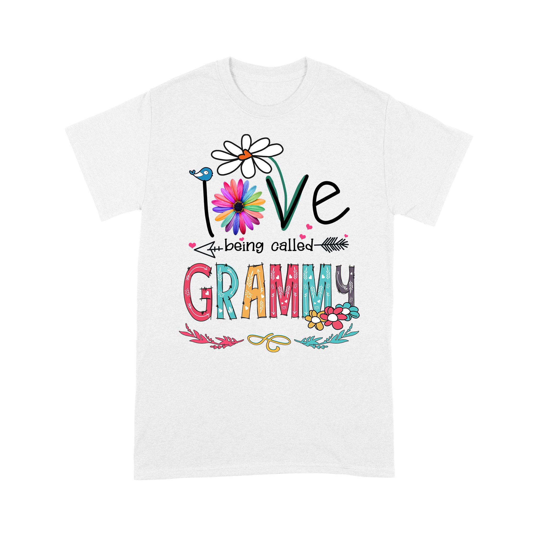 I Love Being Called Grammy Daisy Flower Shirt Funny Mother’s Day Gifts – Standard T-shirt