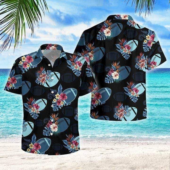 Check Out This Awesome Football For Life Summer Vibe Tropical Hawaii Aloha Shirts Ha39684