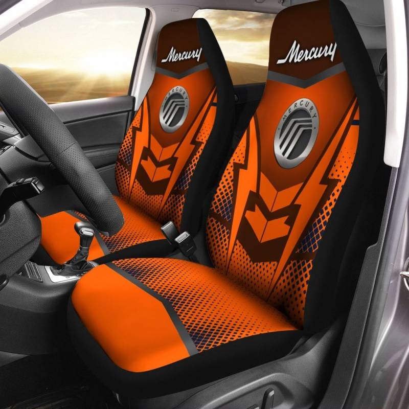 Mercury TDV Car Seat Cover (Set of 2) Ver 1 (Orange)