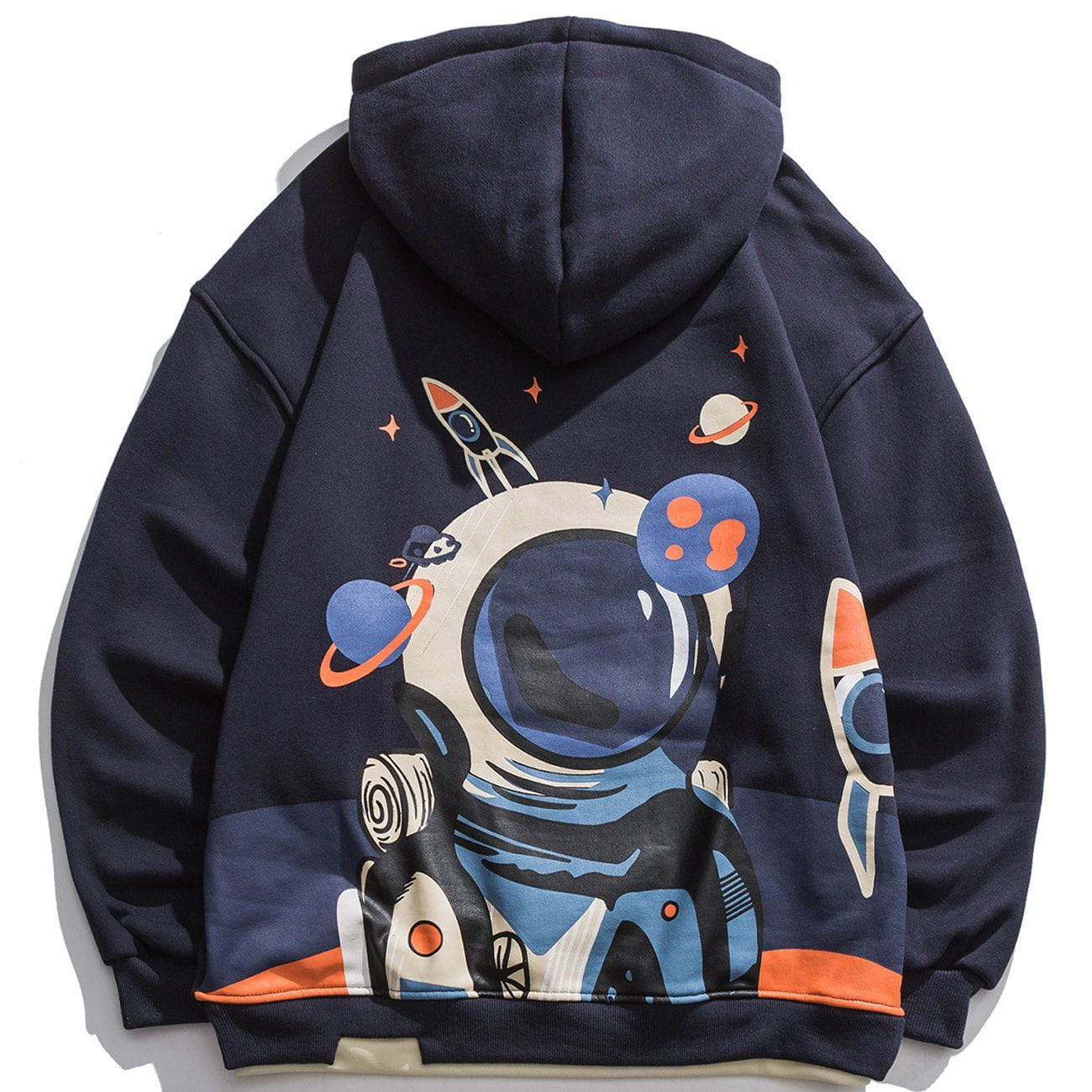 Talishko™ – Cartoon Astronaut Print Thick Hoodie