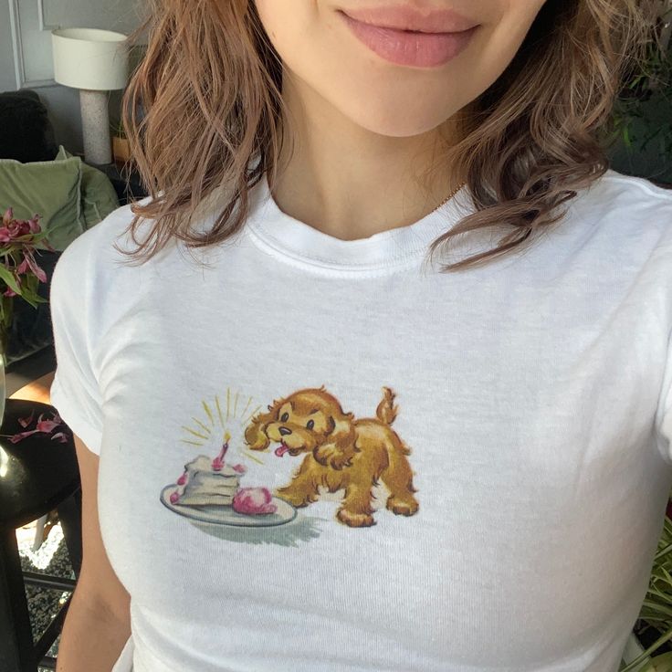 Retro Puppy Baby Tee Shirt  For Men  For Women