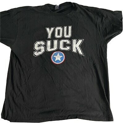 Vintage Wwe Kurt Angle You Suck T-shirt X Wwf 1291