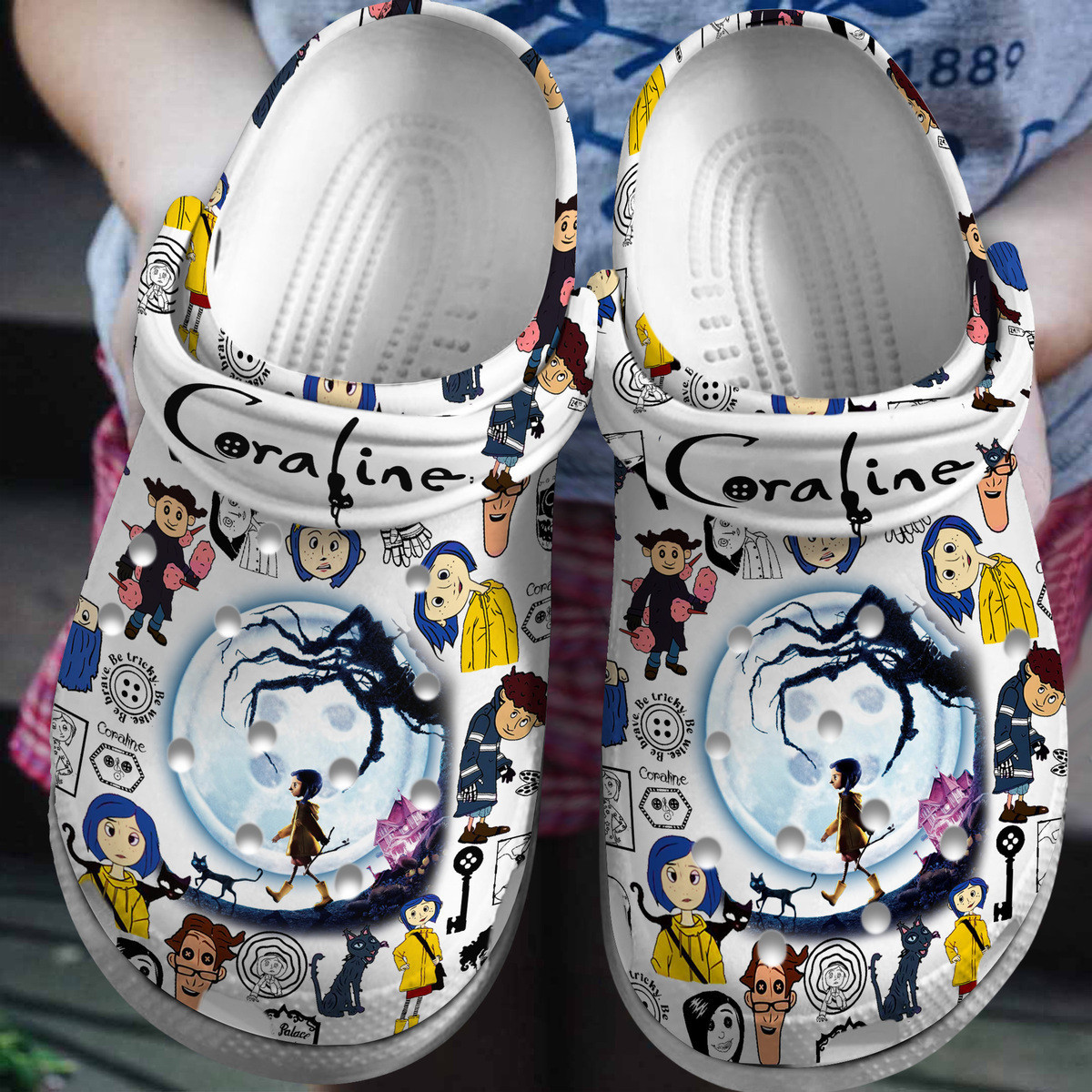 Coraline Movie Crocss Clogs For Men Women And Kid Bm1411-1875
