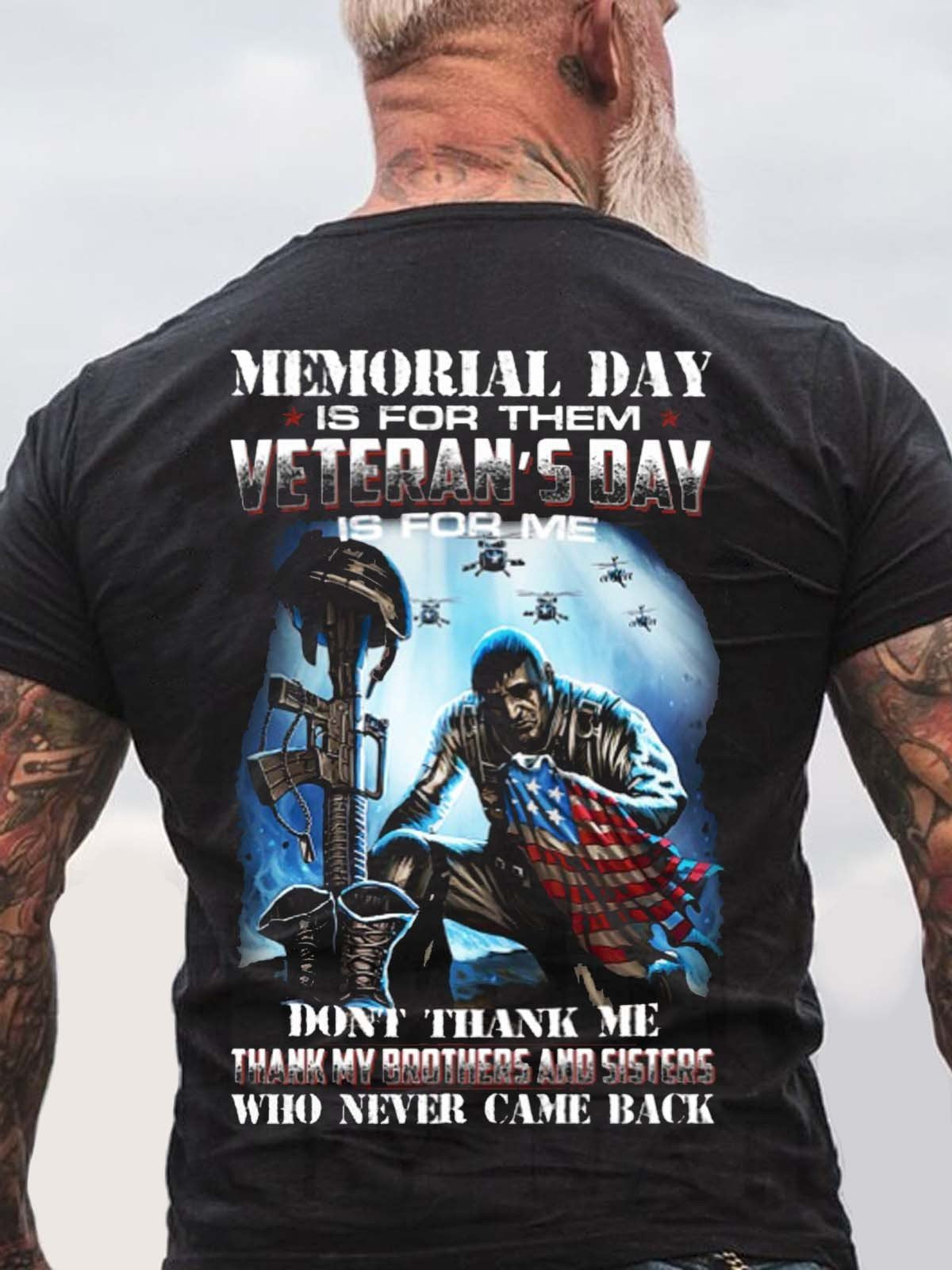 Men’S Memorial Day Is For Them Veteran’S Day T-Shirt