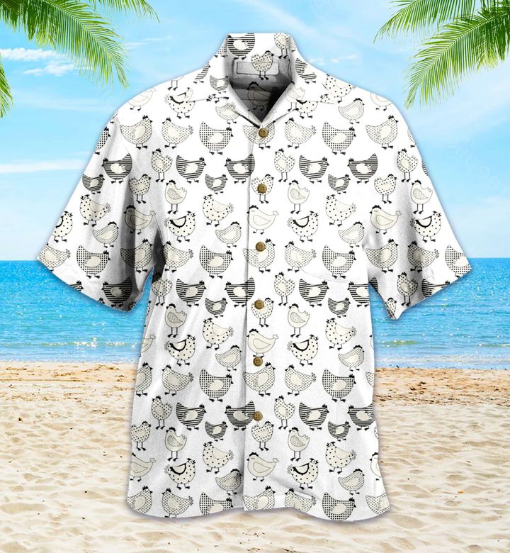 Seamless Pattern Chicken Cartoon Nw Hawaii Shirt Ha78418