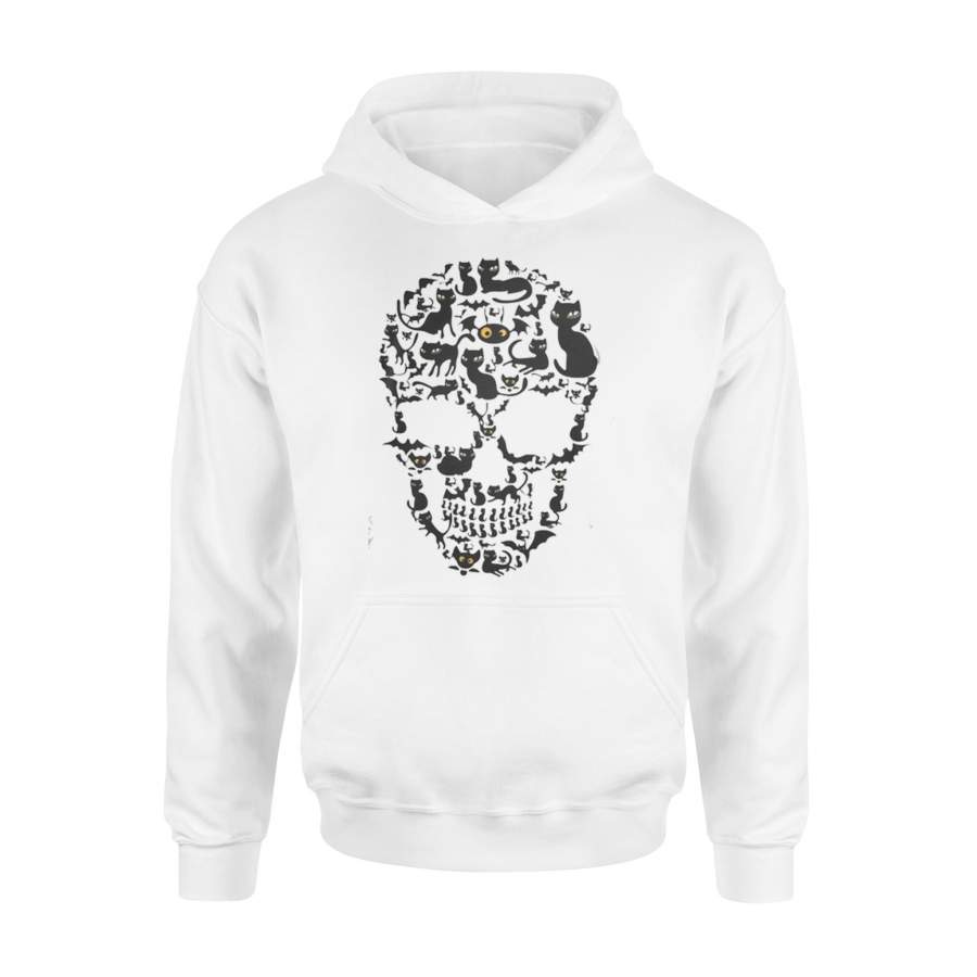 Skull Cat Halloween Hoodie