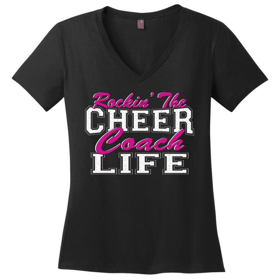 Rockin’ The Cheer Coach Life Cheer Coach Shirts