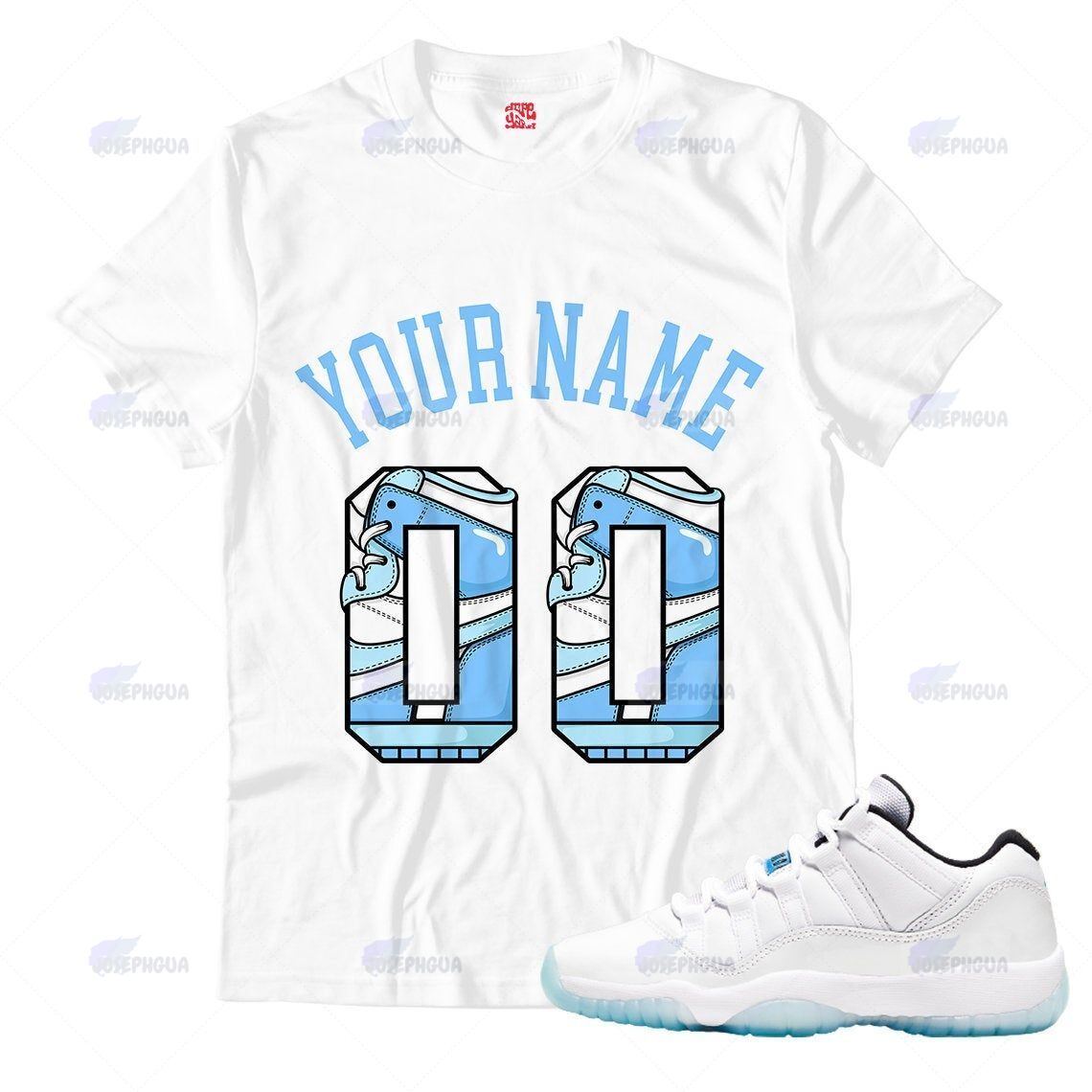 Customized Name & Number 00 – 99 Unisex Low Legend Blue T-Shirt