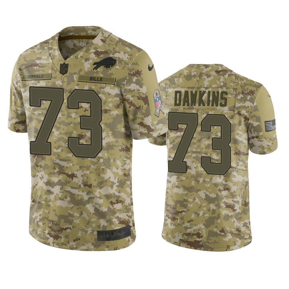 Buffalo Bills Dion Dawkins Jersey NFL Camo Salute To Service