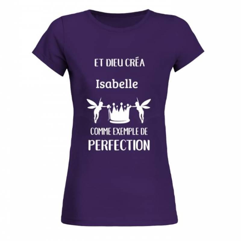 Tinker Bell Et Dieu Crea Isabelle Comme Exemple De Perfection Classic Best Gifts For Friends Purple Women T-Shirt S-3Xl