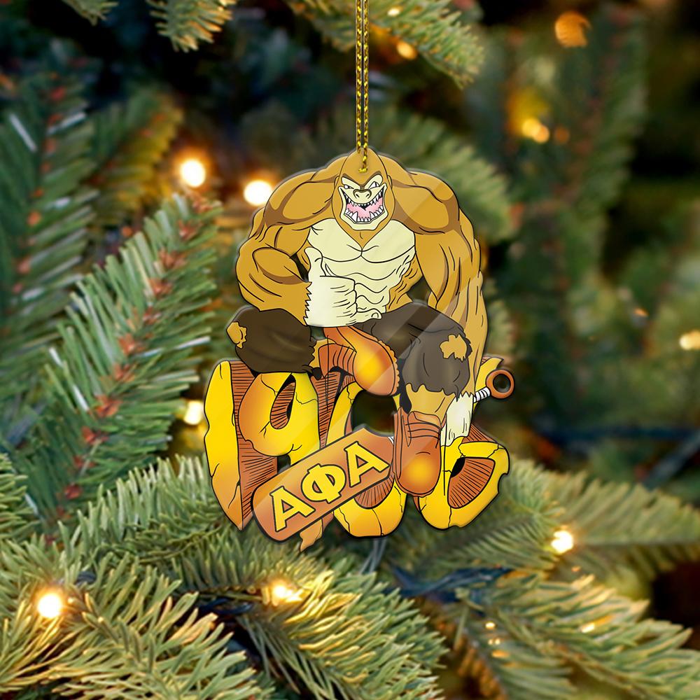 Wonderprint Ornament – Alpha Phi Alpha Kong 1906 Fraternity Shape Acrylic Ornament Lt10