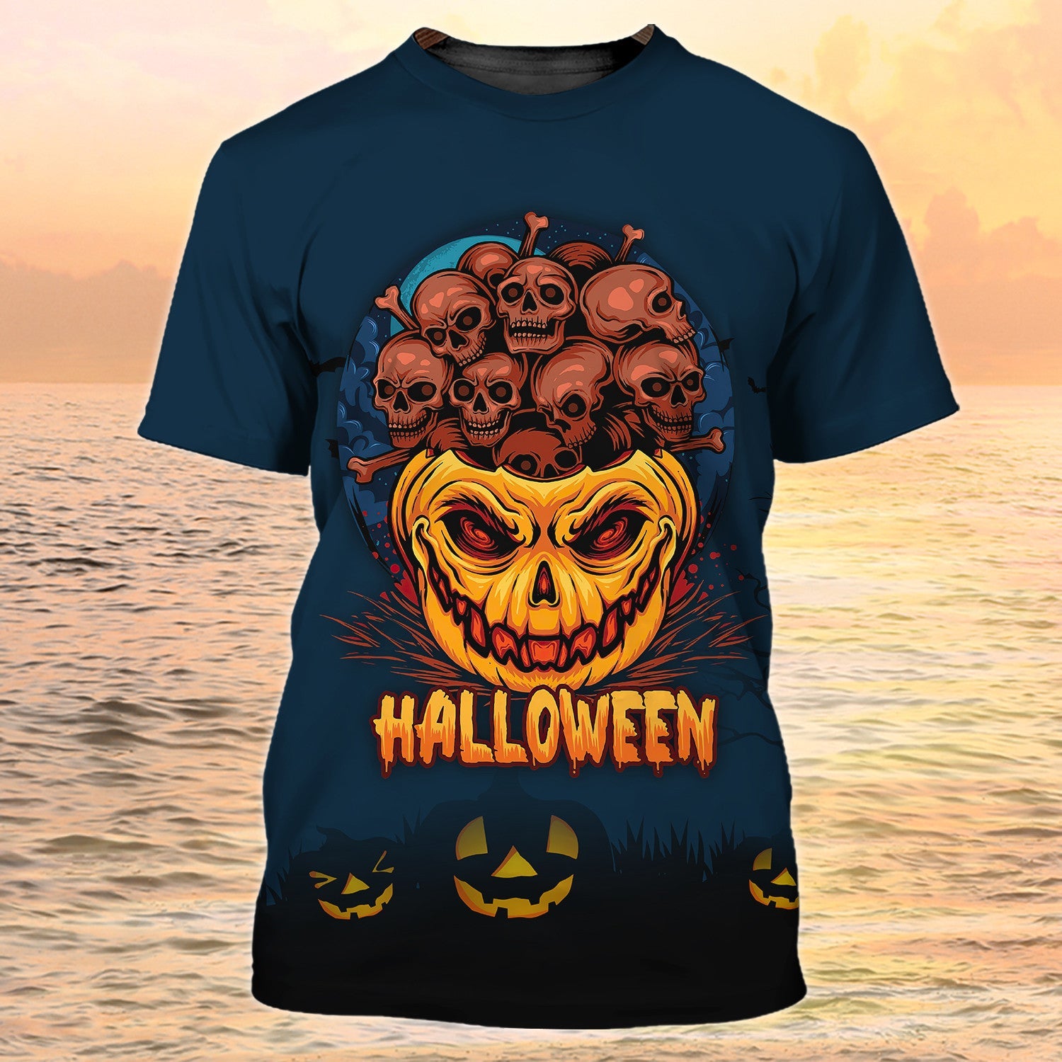 Skull Halloween 3D All Over Print T Shirt Halloween Shirt For Skull Lovers