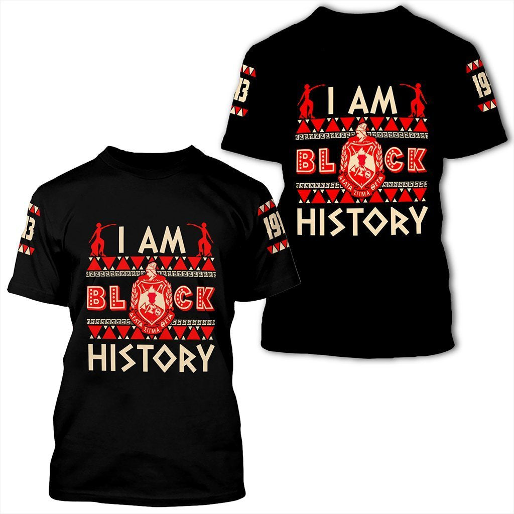 Greeklife T-Shirt – I Am Black History Delta Sigma Theta Tee