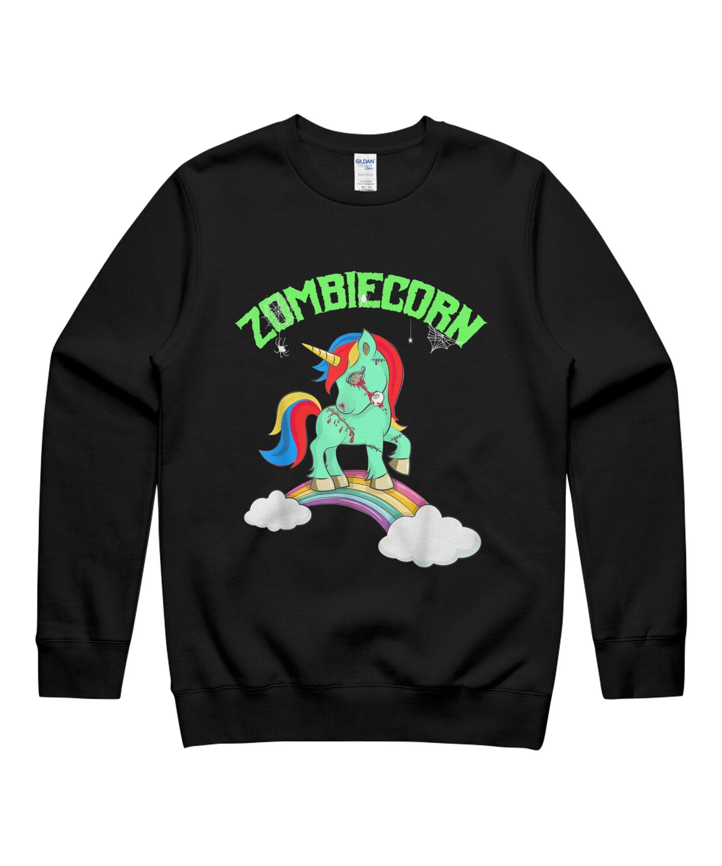 Zombiecorn Zombie Unicorn Halloween Gifts Boy Men Rainbow Halloween Unisex Crewneck Sweatshirt