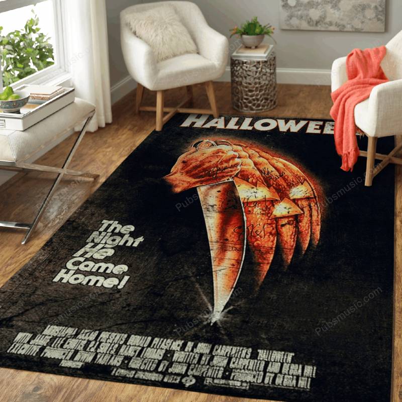 Halloween vintage  – Retro Vintage Movie Area Rug Carpet