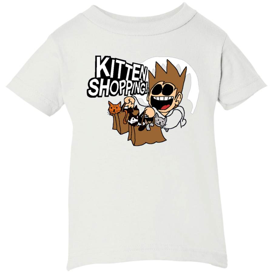 AGR EDDSWORLD KITTEN SHOPPING Infant Short Sleeve T-Shirt