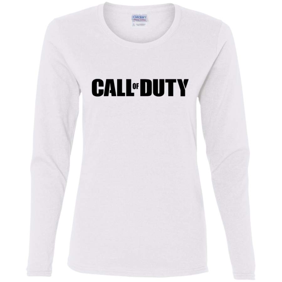 AGR Call of Duty Black Ladies’ Cotton LS T-Shirt