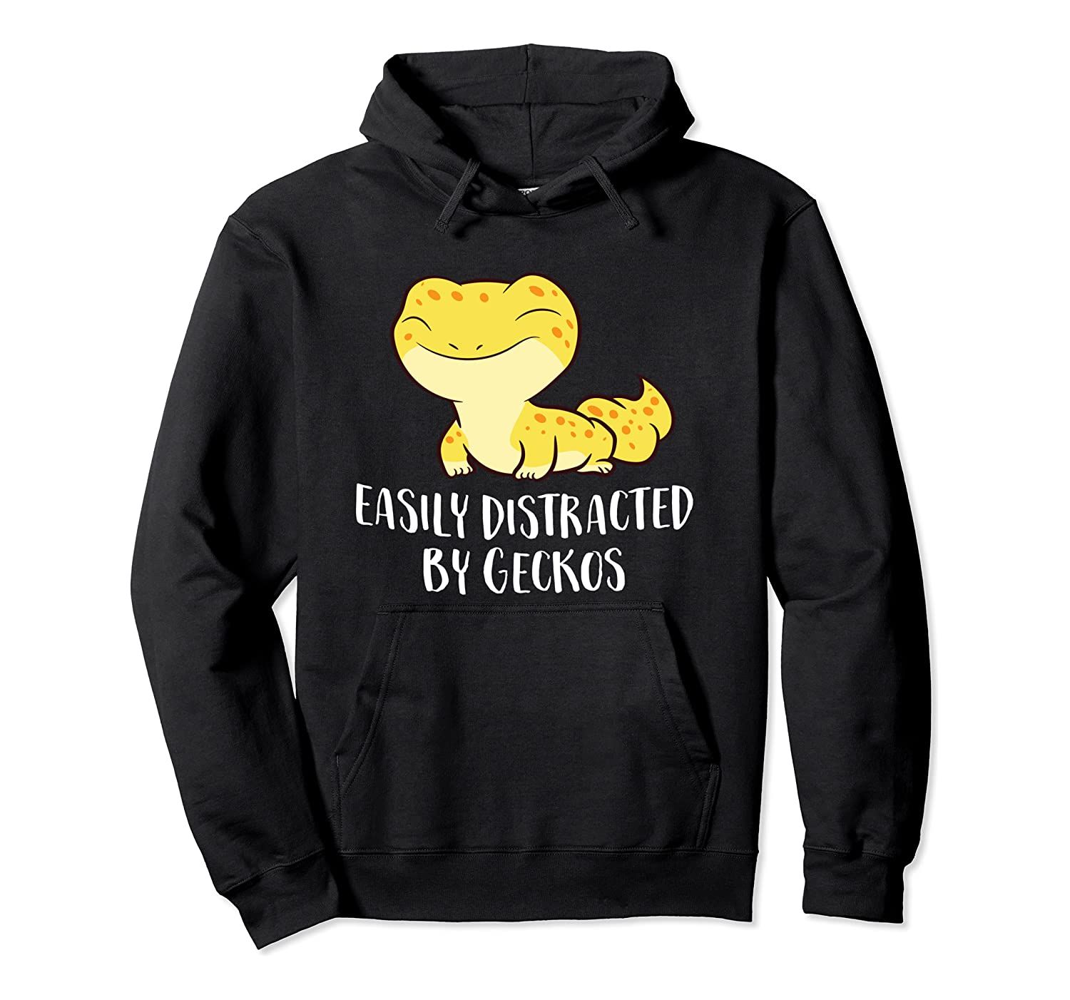 Easily Distracted By Geckos Cute Leopard Lizard Love Gecko Pullover Hoodie, T-Shirt, Sweatshirt