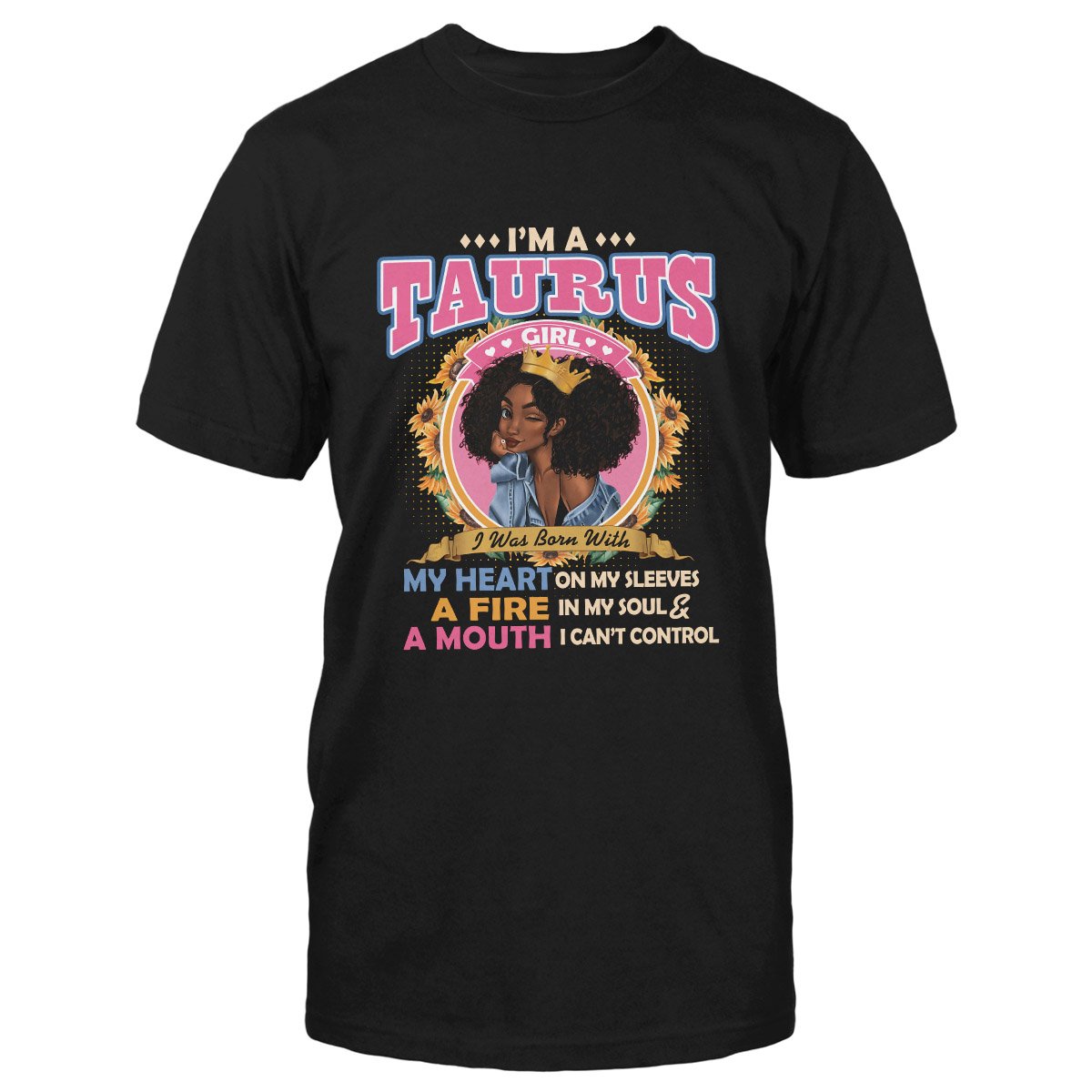 Black Queen Im A Taurus Girl Ez13 1609 Classic T-Shirt