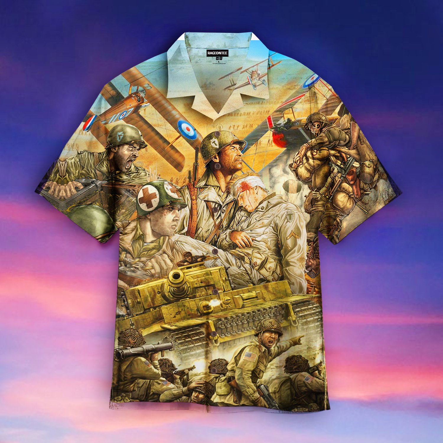 The Veteran Fight Like A Superhero Hawaiian Shirt | For Men & Women | Adult | Wt1422