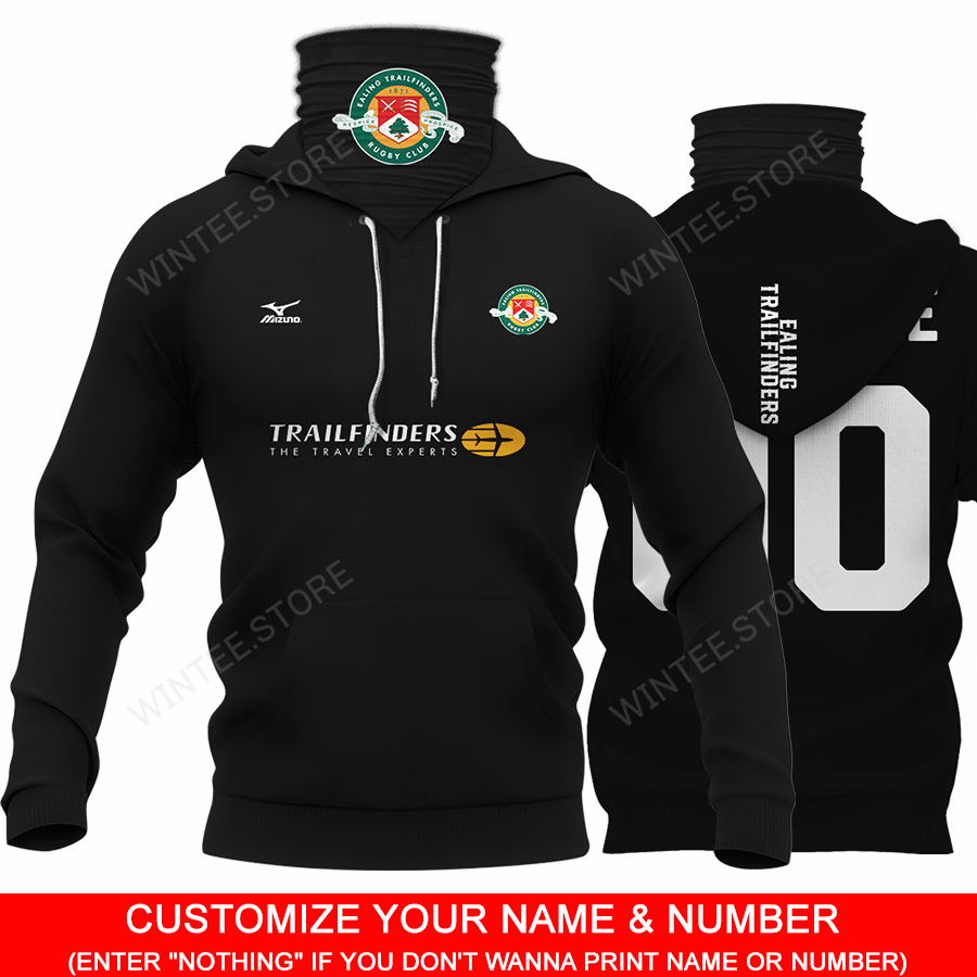 22EalingTrailfinders001 |HoodieMask| CUSTOMIZE YOUR NAME & NUMBER | HOT SALE 3D PRINTED