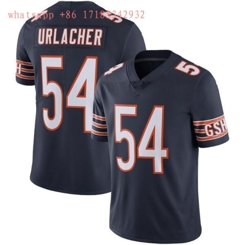 Chicago Bears Brian Urlacher #54 NFL 2020 Black Jersey Jersey