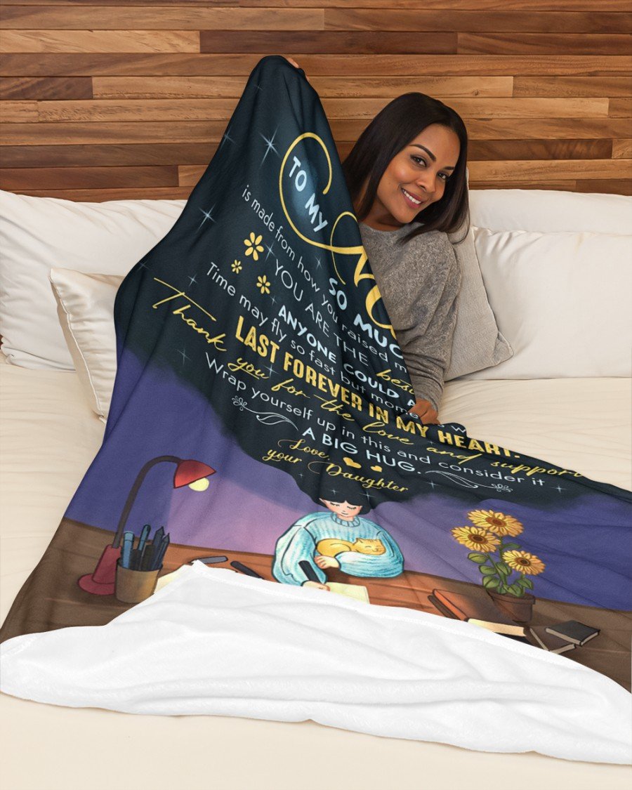 To My Mom So Much Of Me Is Made From How you Raaised Me To Be Blanket Meaningful Mother s Day Gift, Mother s Day Gift From Son To Mom, Home Decor Bedding Couch Sofa Soft and Comfy Cozy