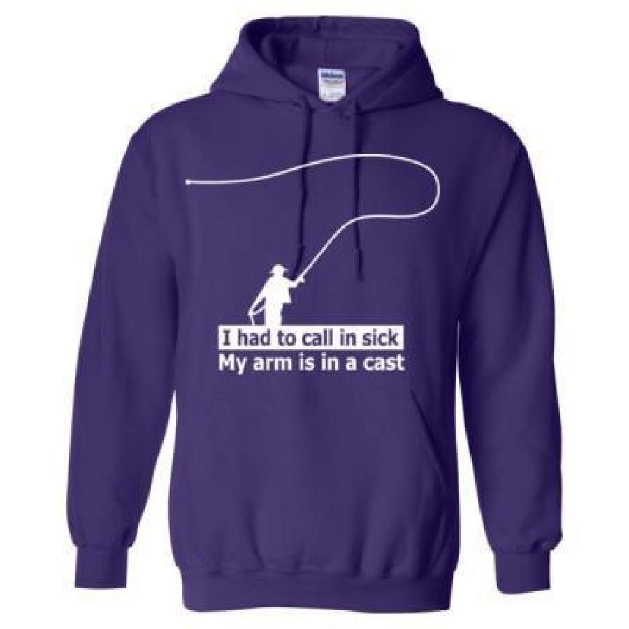 AGR I Had To Call In Sick My Arm Is In A Cast – Heavy Blend™ Hooded Sweatshirt