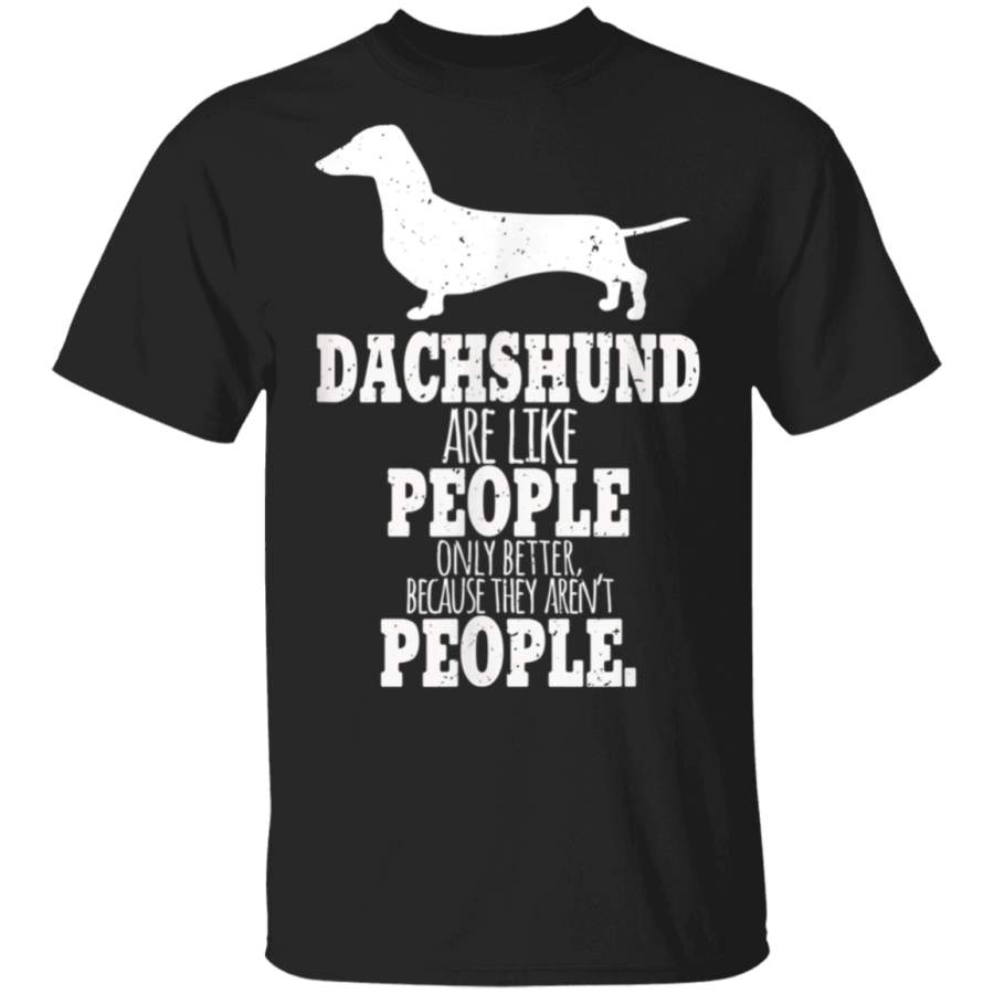 Vintage Distressed Dachshund dog lovers sarcasm men  women TShirt