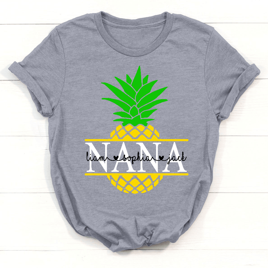 Pineapple Nana Kids Names Shirt