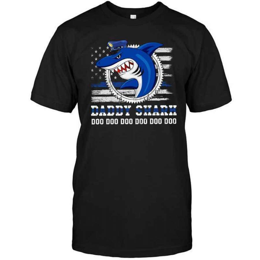 TBL – Police Daddy Shark Flag Shirt