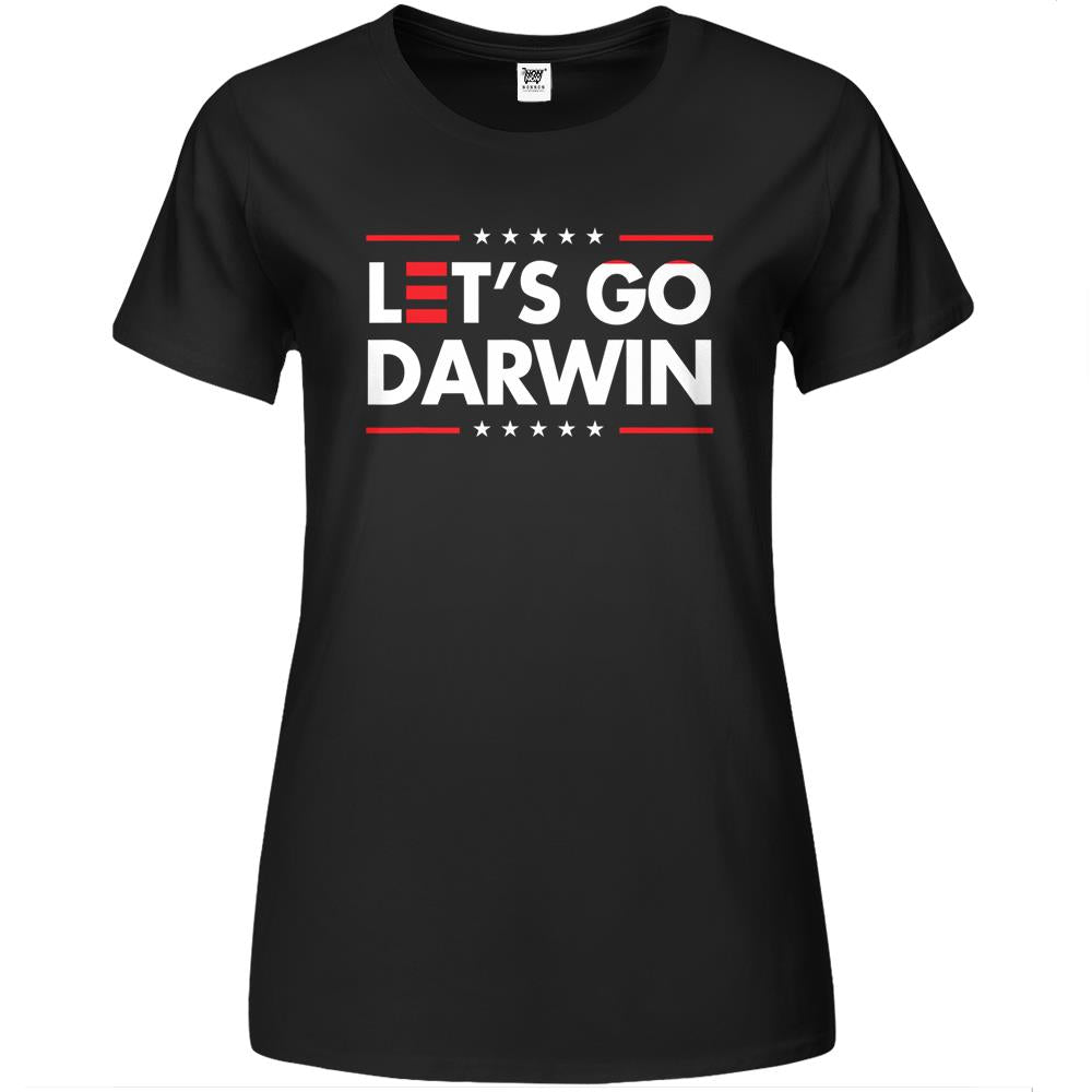 Funny Let’S Go Darwin Shirt Charles Darwin Quote Premium Womens T Shirts