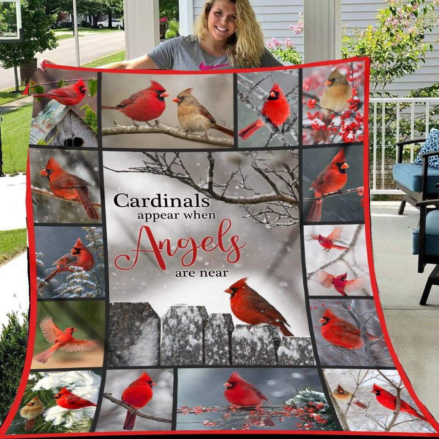 Cardinal Blanket Cardinals Appear When Angels Are Near