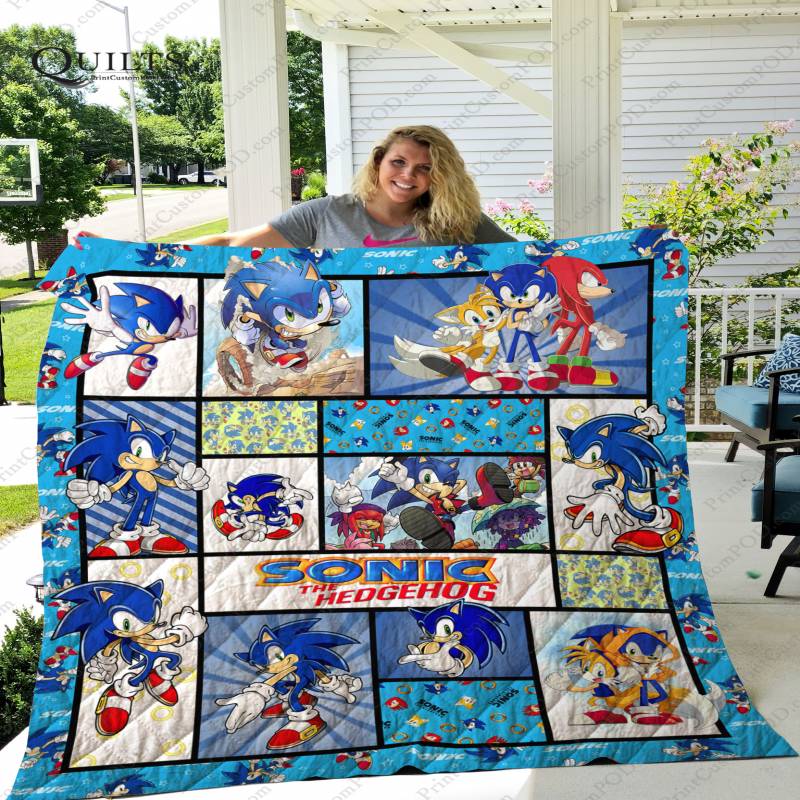 ADU – Sonic The Hedgehog 3D Quilt Blanket Ver 1