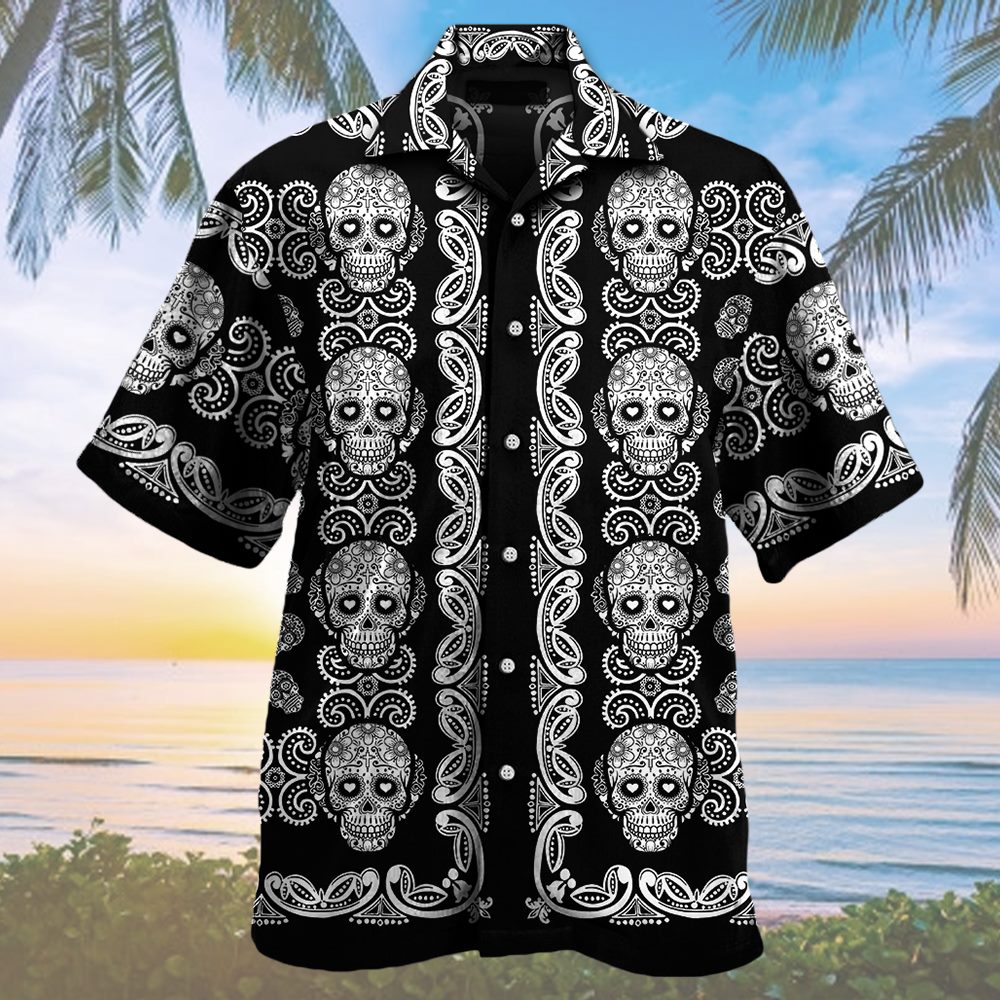 Skull Gift For Lover Pattern Hawaii Shirt Men Chm Ha92949